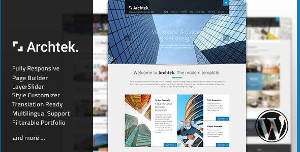 Archtek - Responsive Modern WordPress Theme v1.9.1