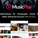 MusicPlay â€“ Music & DJ Responsive WordPress Theme v6.0.1