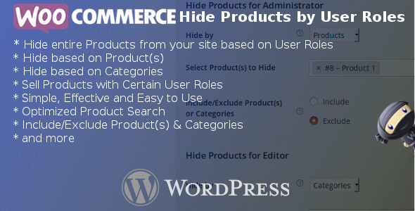 WooCommerce Hide Products by User Roles v4.2