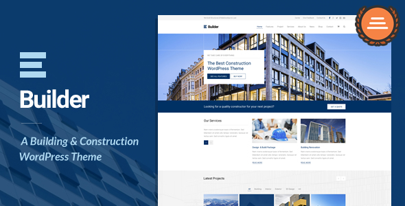 Builder v1.2 - Building & Construction WordPress Theme