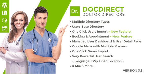 DocDirect v3.5 - Responsive Directory WordPress Theme