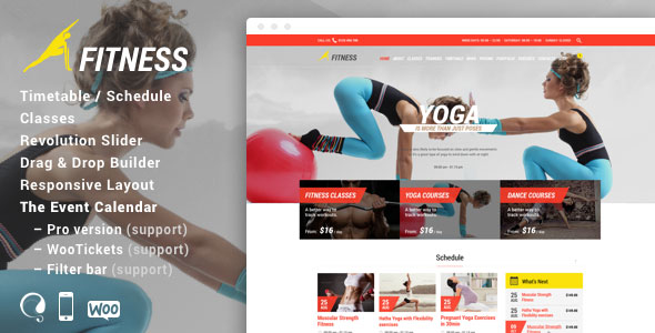 Gym & Fit v9.0 - Theme for Fitness Gym and Fitness Centers