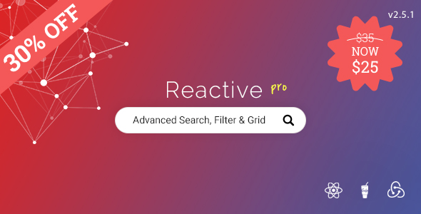 Reactive Pro v2.5.1 - Advanced search, filtering & grid