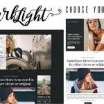 CreativeMarket - Darklight v1.0.0 - Minimalistic Theme for Writers, Bloggers, Photographers