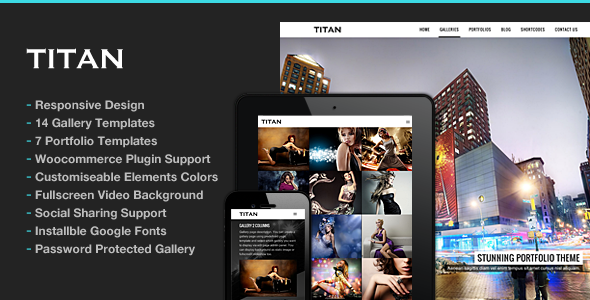 Titan v2.6 - Responsive Portfolio Photography Theme