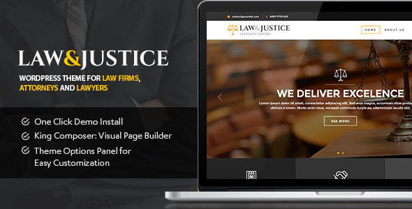 Law&Justice v1.1.5.3 - Law Firm, Lawyers & Attorneys WordPress Theme