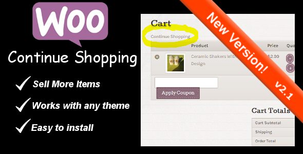 WooCommerce Continue Shopping Link v3.1
