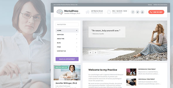 MentalPress v1.11.3 - WP Theme for your Medical or Psychology Website