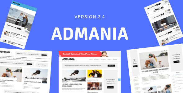 Admania v2.4.1 - AD Optimized WordPress Theme