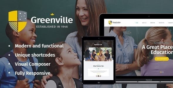 Greenville v1.3.0 - A Private School WordPress Theme