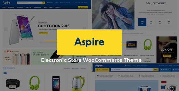 Aspire v3.7 - Electronic Store WooCommerce WordPress Theme