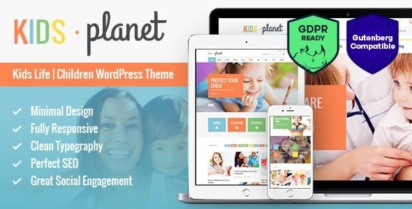 Kids Planet v2.2.3 - A Multipurpose Children WordPress Theme for Kindergarten and Playgroup