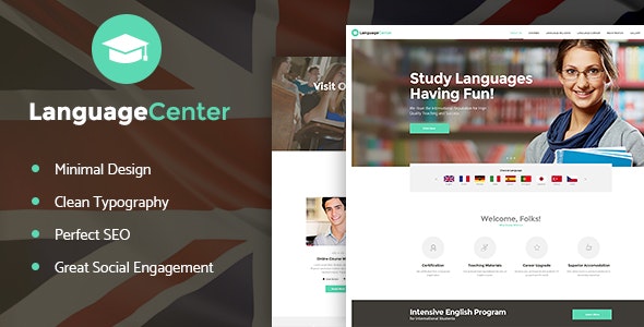 Language Center & Online School Education v1.2 - WordPress Theme