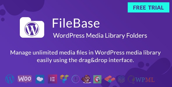 FileBase v1.2.3 - Ultimate Media Library Folders for WordPress