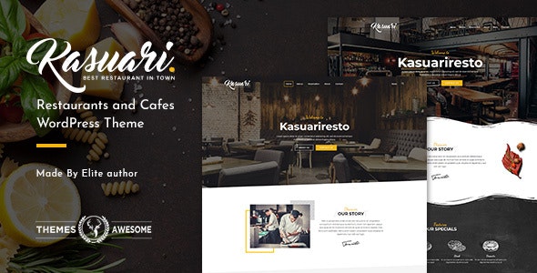 Kasuari v1.4 - Restaurants and Cafes WordPress Theme