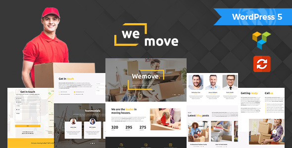 WeMove v1.2 - Home Moving & Logistic WordPress Theme