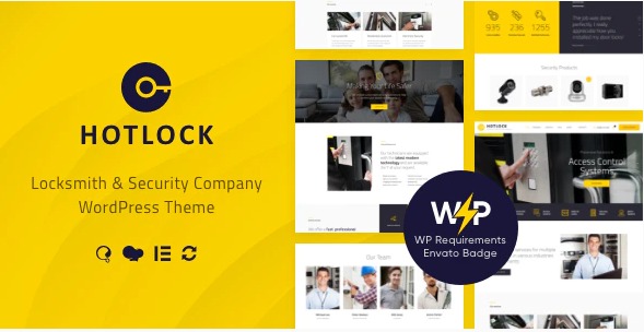 HotLock Nulled Locksmith & Security Systems WordPress Theme Free Download