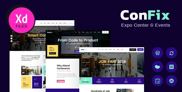 ConFix v1.0.0 - Expo & Events WordPress Theme
