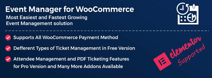 WooCommerce Event Manager Pro