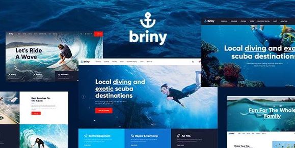Briny | Scuba Diving School & Water Sports WordPress Theme v1.2.2