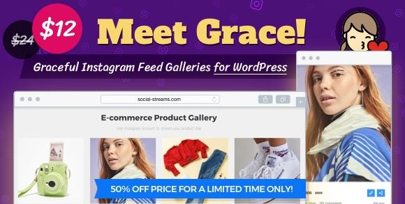 Instagram Feed Gallery v1.2.1 - Grace for WordPress