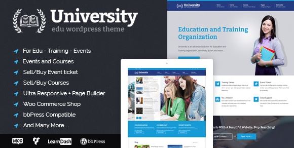 University - Education, Event and Course Theme