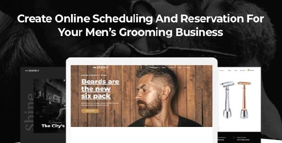 Groomly - Menâ€™s Grooming Scheduling & Reservation WordPress Theme