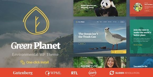 Green Planet - Ecology & Environment WordPress Theme