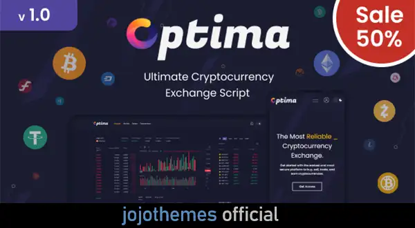 Optima - Cryptocurrency Exchange Script. Bitcoin & Ethereum