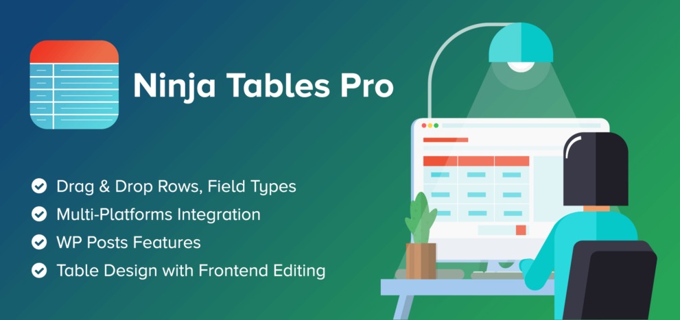 Ninja Tables Pro Nulled Free Download