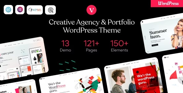 vCamp Creative Agency & Portfolio WordPress Theme Nulled