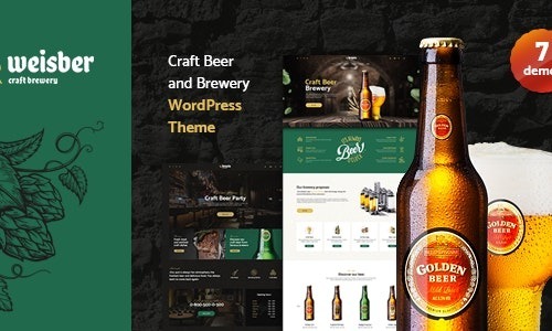 Weisber Nulled Craft Beer & Brewery WordPress Theme Free Download